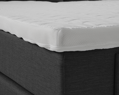 Elektrische Boxspring - Azteca Grijs - Complete set - Luxe 7-zone matrassen 500 pockets/m² - Gratis topmatras