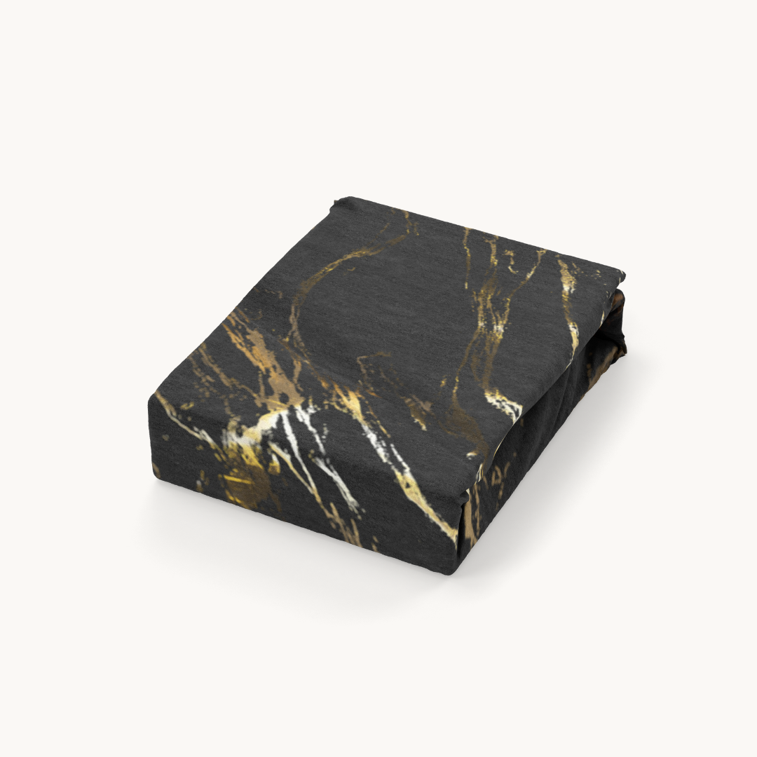 Dekbedovertrek Marble Luxe Gold Black