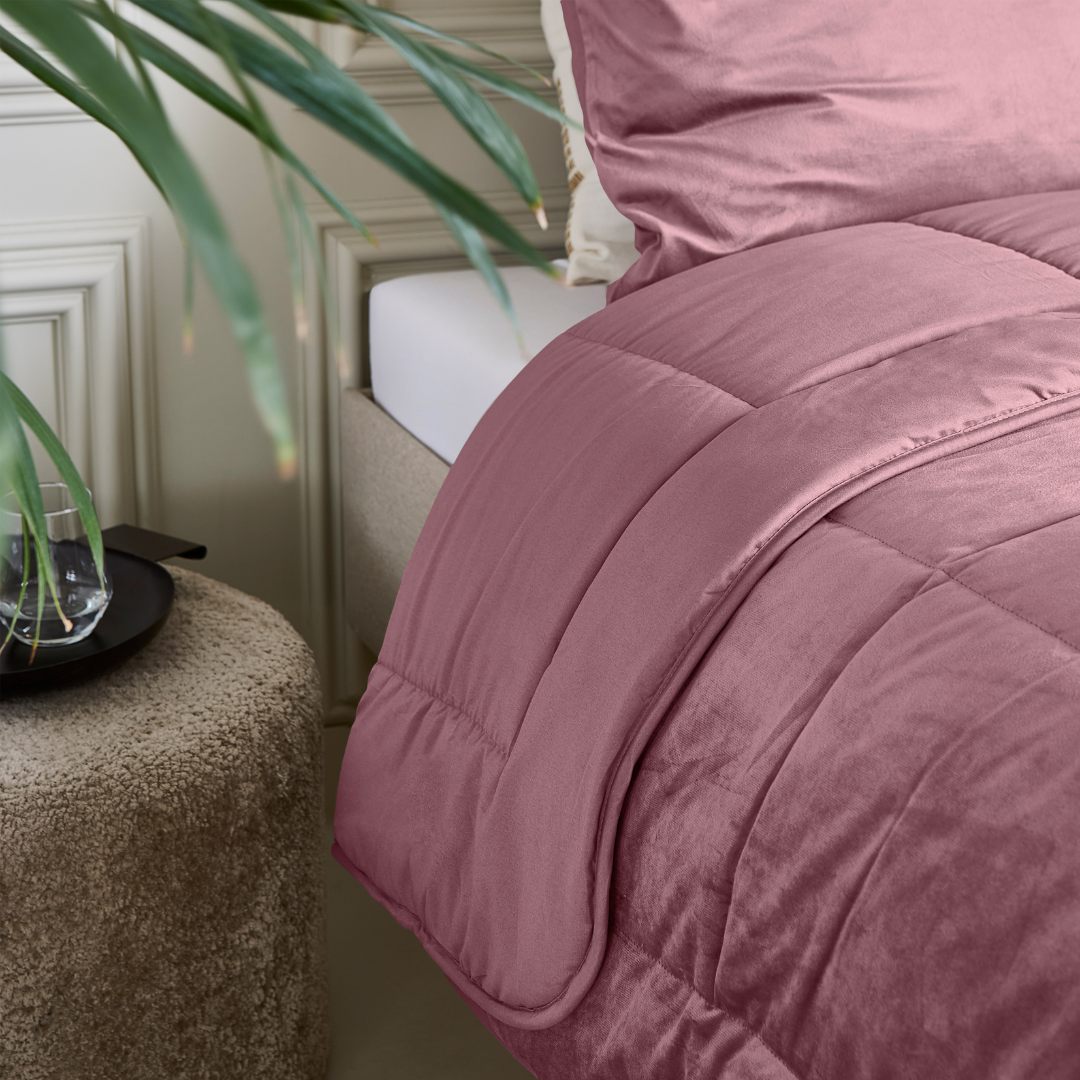 Dekbed Zonder Overtrek Velvet Old Pink