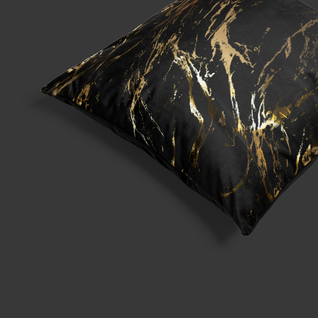 Dekbedovertrek Marble Luxe Gold Black