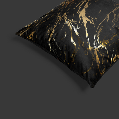 Dekbedovertrek Marble Luxe Gold Black