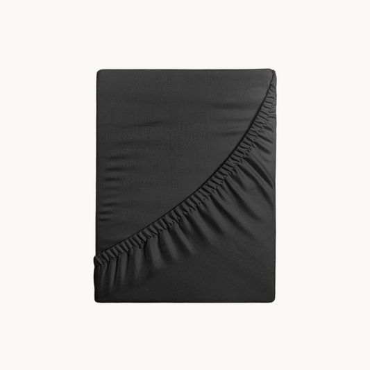 Matras Hoeslaken Premium Katoen Obsidian Black