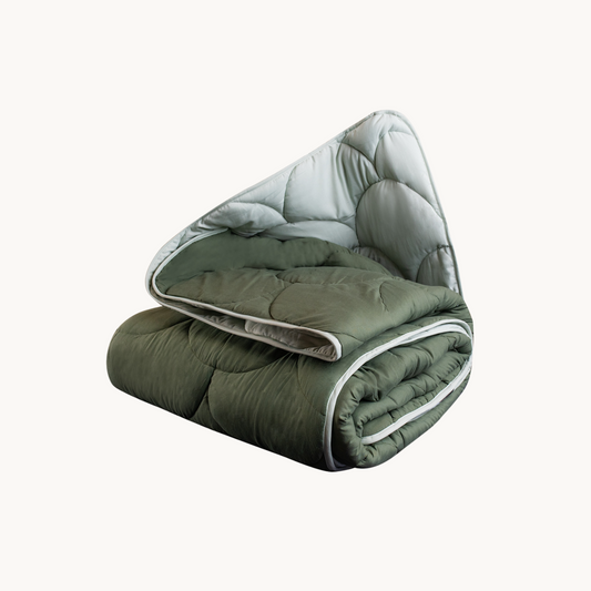 Bed in a bag 2-in-1  Mat Satijn™ Grey/Olivine