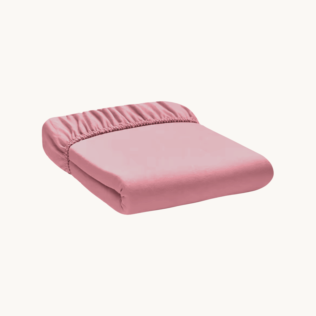 Matras Hoeslaken Jersey Premium Powder Pink