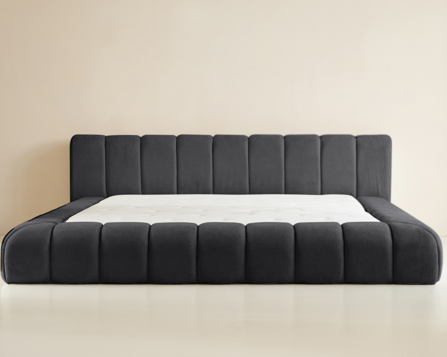 Adore Deluxe bed - Modern laag zweefbed - Nº18- Charcoal Gray