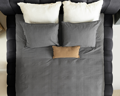 Adore Deluxe bed - Modern laag zweefbed - Nº18- Charcoal Gray