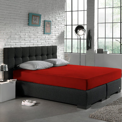 Matras Hoeslaken Jersey Rood