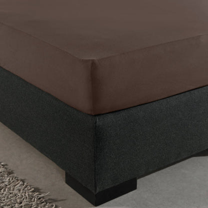 Matras Hoeslaken Jersey Deep Taupe