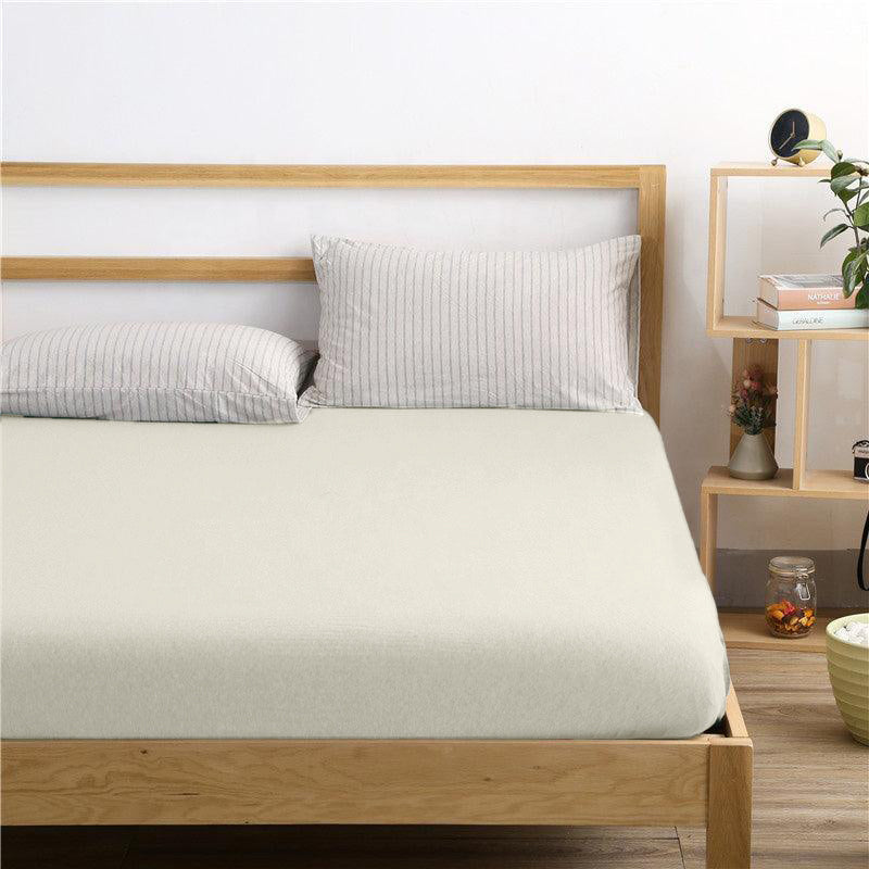 Matras Hoeslaken Jersey Premium Pearl White