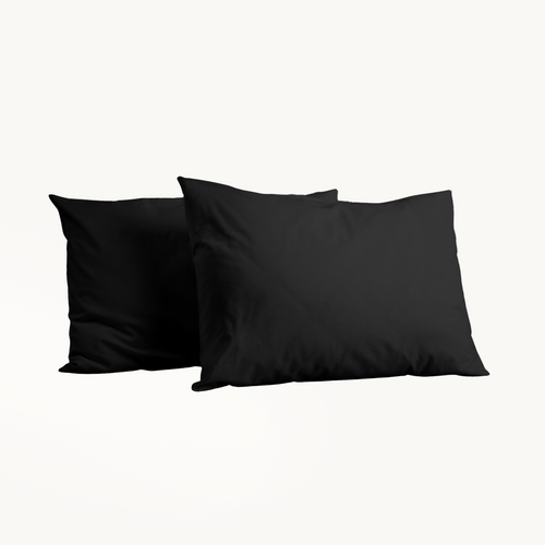 Kussenslopen Premium Katoen  Black 60x70 cm 2-Pack